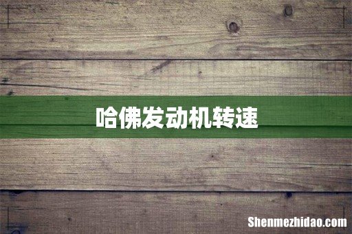 哈佛发动机转速