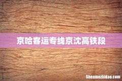 京哈客运专线京沈高铁段