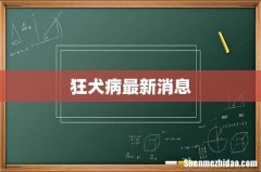 狂犬病最新消息