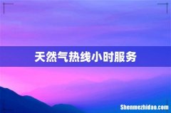 天然气热线小时服务