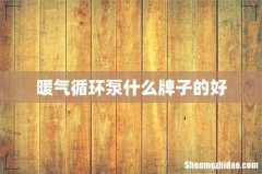 暖气循环泵什么牌子的好