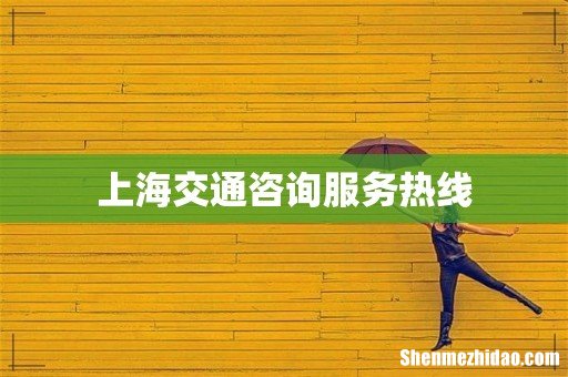 上海交通咨询服务热线