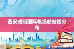 西安咸阳国际机场航站楼分布