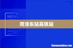 菏泽东站高铁站