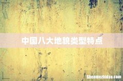 中国八大地貌类型特点