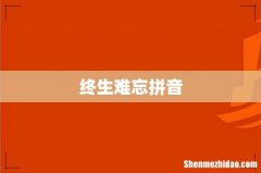 终生难忘拼音