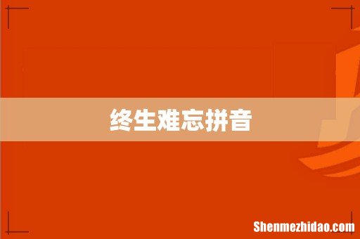 终生难忘拼音