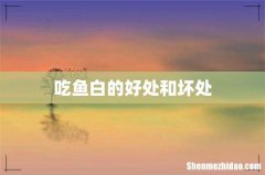 吃鱼白的好处和坏处