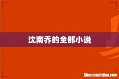 沈南乔的全部小说