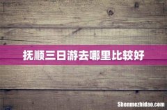 抚顺三日游去哪里比较好