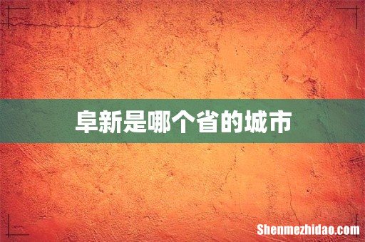 阜新是哪个省的城市