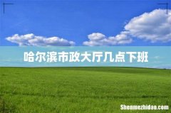哈尔滨市政大厅几点下班