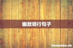 幽默骑行句子