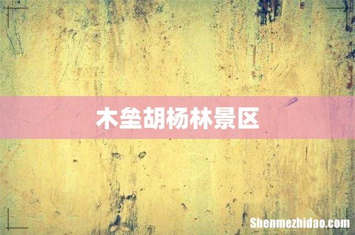 木垒胡杨林景区