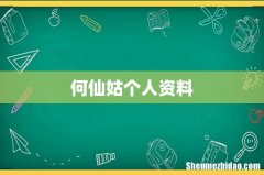 何仙姑个人资料
