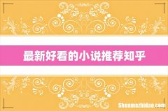 最新好看的小说推荐知乎