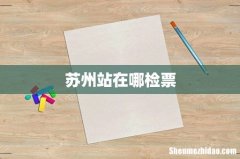 苏州站在哪检票