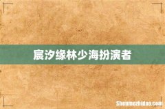 宸汐缘林少海扮演者