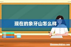 现在的象牙山怎么样