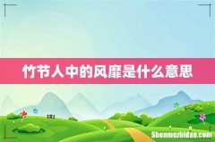 竹节人中的风靡是什么意思