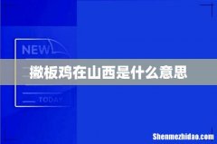 撇板鸡在山西是什么意思