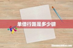 单倍行距是多少磅