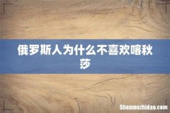 俄罗斯人为什么不喜欢喀秋莎