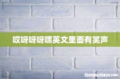 哎呀呀呀嘿英文里面有笑声