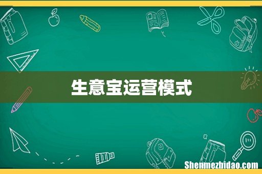 生意宝运营模式
