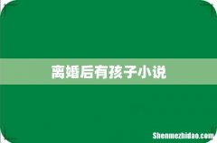 离婚后有孩子小说