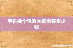 手机换个电池大概需要多少钱