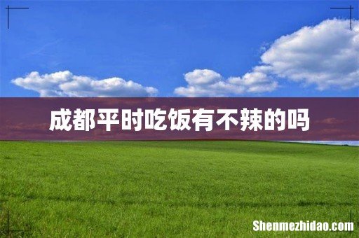 成都平时吃饭有不辣的吗