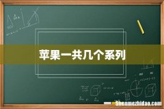 苹果一共几个系列