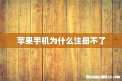 苹果手机为什么注册不了