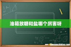 油箱放糖和盐哪个厉害呀