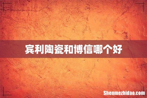 宾利陶瓷和博信哪个好