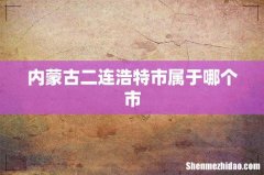 内蒙古二连浩特市属于哪个市