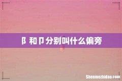 阝和卩分别叫什么偏旁