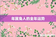 年属兔人的全年运势