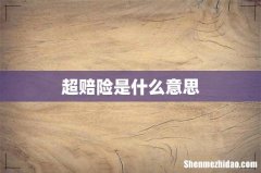 超赔险是什么意思