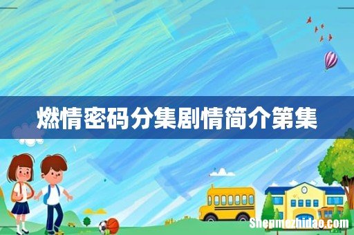 燃情密码分集剧情简介第集