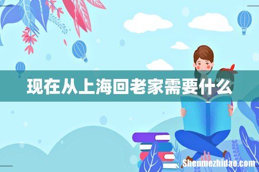 现在从上海回老家需要什么