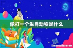 像打一个生肖动物是什么