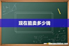 现在能卖多少钱