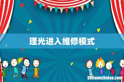 理光进入维修模式