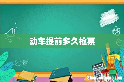 动车提前多久检票