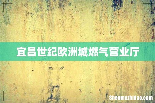 宜昌世纪欧洲城燃气营业厅