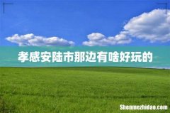 孝感安陆市那边有啥好玩的