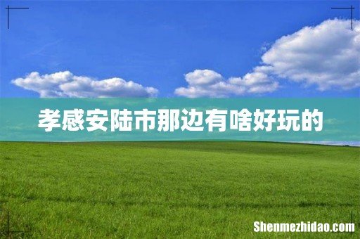 孝感安陆市那边有啥好玩的