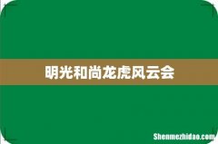 明光和尚龙虎风云会